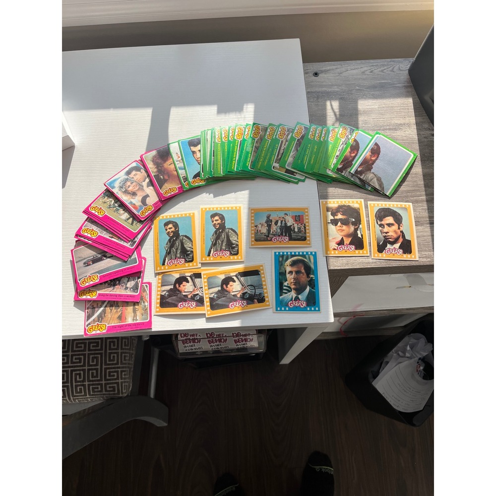 1978 Topps Grease Movie Trading Cards & Stickers Lot Series 1 2 John Travolta